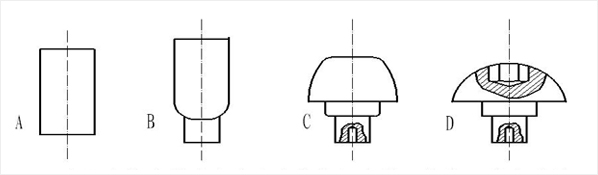 二模三冲机冷镦工艺变形图